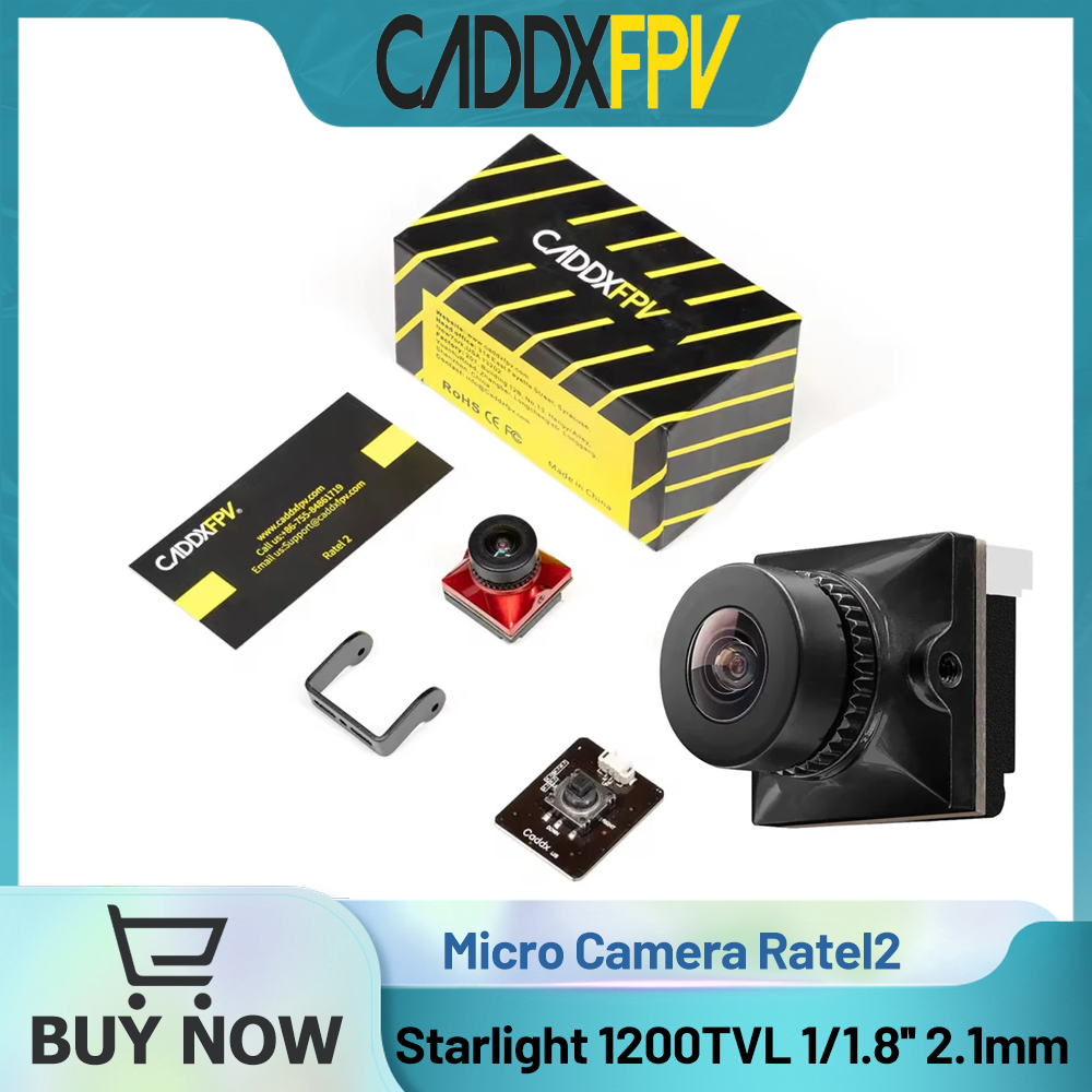 Drone Racing Camera - CADDX Micro FPV-camera Ratel 2 4,5-36V