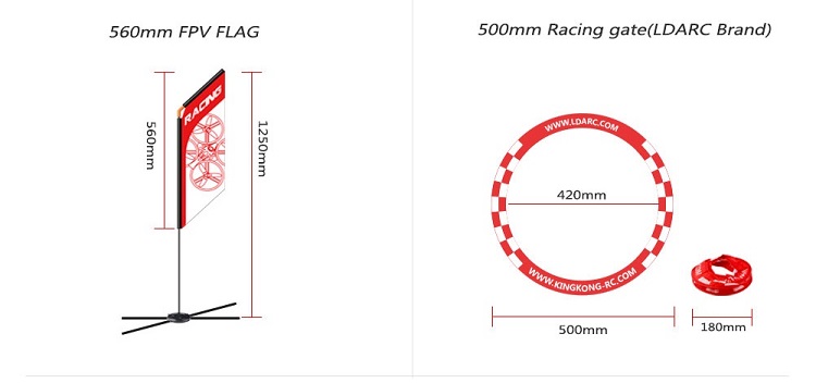 Reserveonderdelen voor RC-mini - Drone Racing Gate recensie en prijs